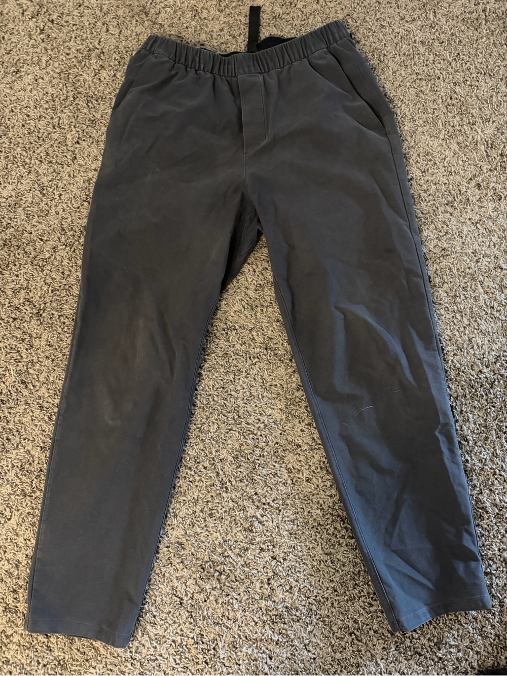 lululemon athletica Men's Charcoal Elastic-Waist Chinos